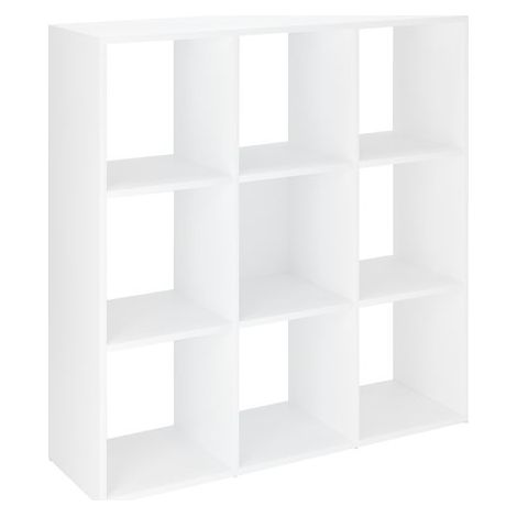 Bibliothèque Maxicube 9 cases blanches - Maxiburo
