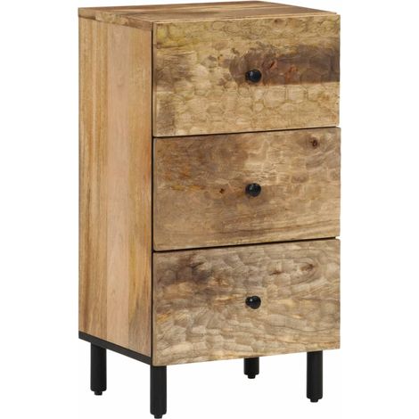Beistellschrank 40x33x75 cm Massivholz Mango