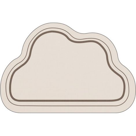 LAN Narrative White [Nuages] 5080cm (Terre de diatomées) Tapis de sol en terre de diatomées, tapis antidérapant pour salle de bain, tapis absorbant pour porte de toilettes (1/5)