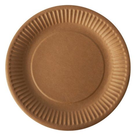 Assiette en carton Ø 19 cm Pure - Lot de 100 - Maxiburo