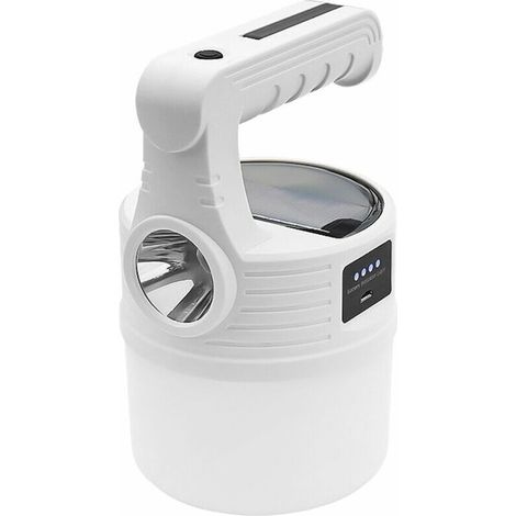 Lampe solaire rechargeable pour marché de nuit Lampe pour étalage au sol Lampe de camping d'extérieur Lampe d'urgence, MX-518 (1/5)