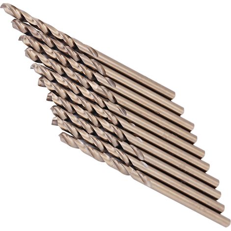 Forets hélicoïdaux cobalt M35 HSS-CO pour perçage acier inoxydable (3,5 mm) - Coffret de forets métal robustes (1/5)