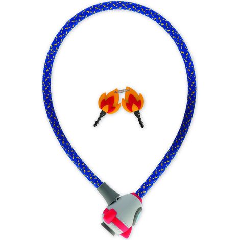 Legami - Bike Lock, Lucchetto per Bicicletta con Chiave, Tema Space, Esterno in Poliestere, Interno in Metallo, Lunghezza 75 cm, Accessori Bicicletta Bambini (1/5)