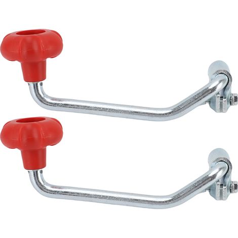 Lot de 2 Poignées Manivelles de Cric de Remorque Universelles de Rechange pour la Majorité des Crics de Remorque Jardinage Transport Secours Routier (1/5)