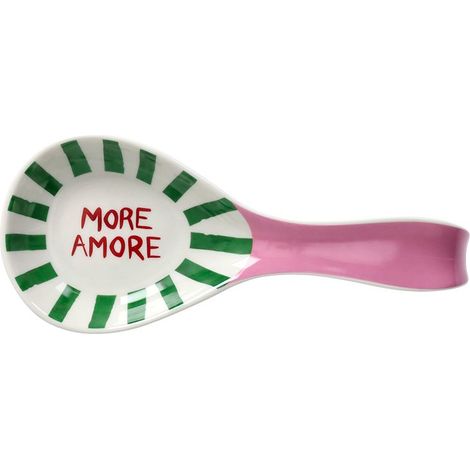 Tognana Poggia Mestolo More Amore 23 Cm Viva L'Italia New Bone China Rosa