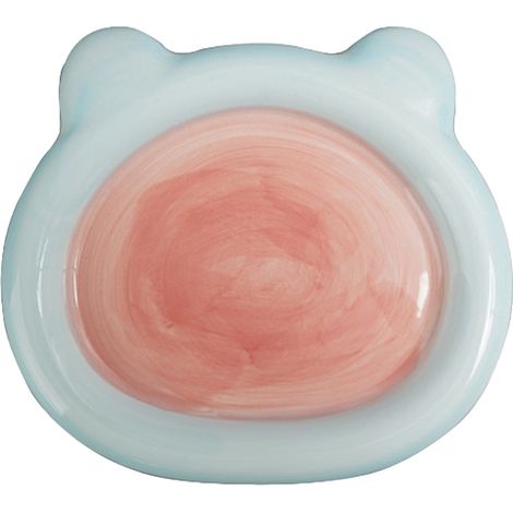 Gamelle pour Chat et Chiot en Céramique, Forme Ourson, Faible Profondeur, 1 Pièce pour l'Alimentation des Animaux de Compagnie (1/5)