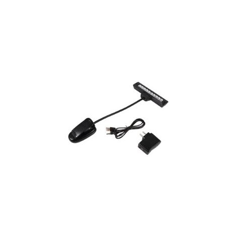 Portable 10 LED Clip sur pupitre pince lumière chambre bureau lampe de lecture AC 110 V 220 V 2 (1/3)