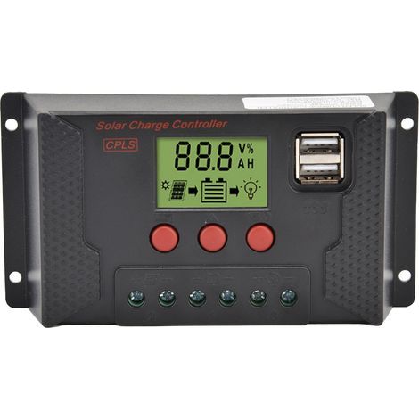 Automatischer PWM-Solarregler 20A 12V/24V für Photovoltaikmodule (1/5)