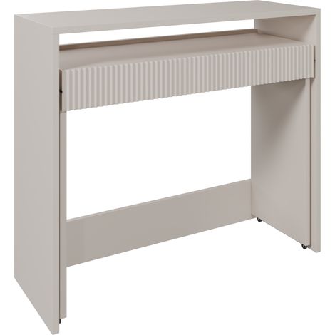 Selsey ZOOM - Scrivania estensibile con cassetto e scanalature - 98 cm - Cachemire (1/5)