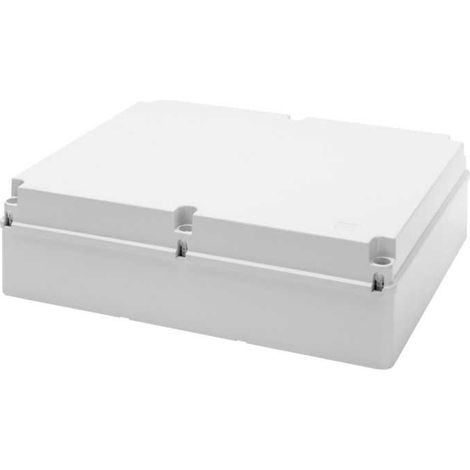 GEWISS GW44211 - Cassetta di derivazione con coperchio basso a vite - IP56 - dimensioni interne 460x380x120 - pareti lisce - grigio ral 7035