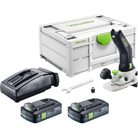 Festool MFKC 700 KA EB-Basic Akku Modul Kantenfräse 18 V 8 mm Brushless + 2x Akku 4,0 Ah + Ladegerät + Systainer