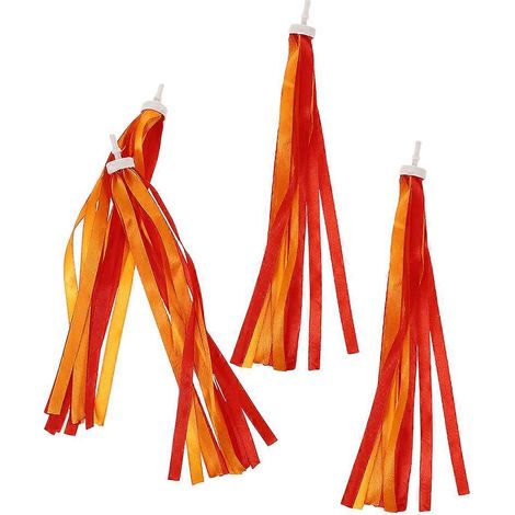 2 paires de rubans à pompons colorés pour guidon de trottinette pour adolescents (1/5)