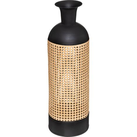 Vase - Arbela - Metall - schwarz - H60 -5 cm