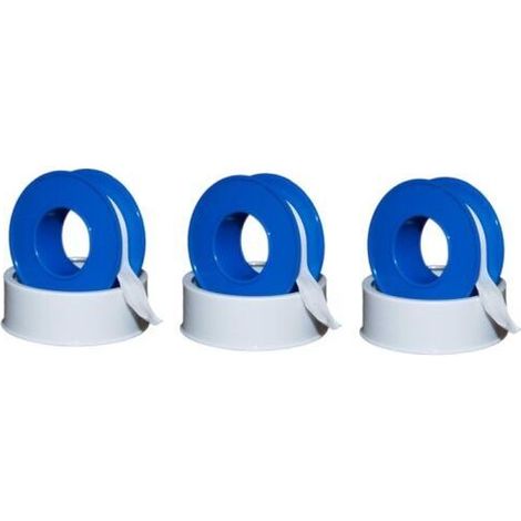 Rotoli nastro Teflon tenuta filetti gas acqua/PTFE confezione 3 pezzi