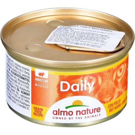 ALMO NATURE - MOUSSE MENÙ GIORNALIERO - POLLO - 24 X 85 G 153 (1/2)