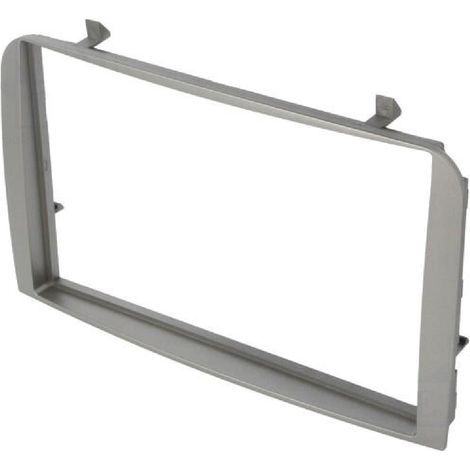 Facade autoradio FA185D compatible avec Alfa Romeo 147 GT ap05 argent clair
