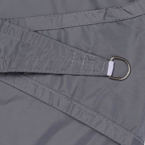 Parasol de jardin exterieur,Jardin Piscine Impermeable Voile D Ombrage Triangle Toile Solaire Parasol (gris 3x3x3M), (1/2)