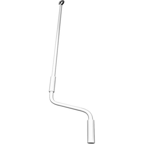 Manivelle Store Banne à Crochet - 1200mm - Tube Acier Blanc