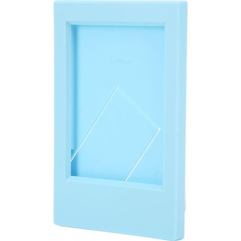 Cadre photo rectangulaire classique de bureau en plastique, compatible avec les photos Fujifilm Instax Mini 3 pouces, bleu ciel (1/5)