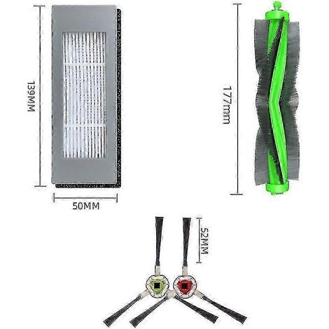 11 piezas para iRobot Roomba Combo 113 R113840 Cepillo principal Filtro HEPA Edición 0617 (1/4)