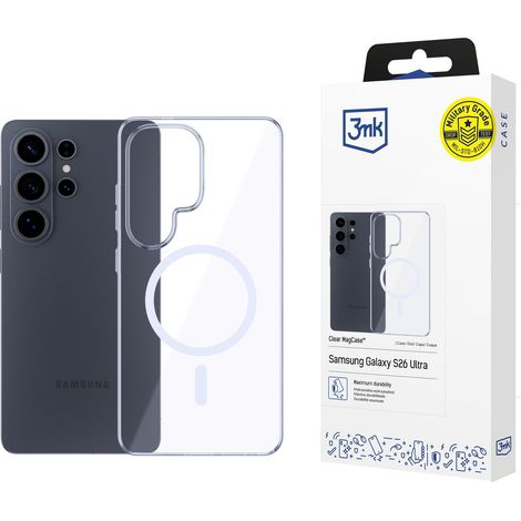 Custodia magnetica trasparente 3mk per Samsung Galaxy S26 Ultra. (1/5)