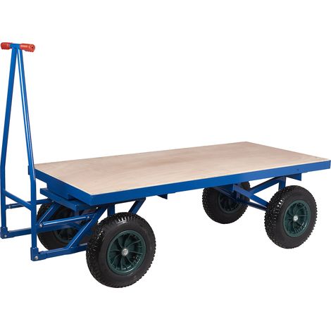Chariot de manutention RS PRO, Charge 500kg, 1500 x 760 x 505mm A plat ( Prix pour 1 )