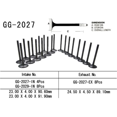 Valvola di aspirazione VESRAH per Yamaha R1 '98-99 (OEM: 4XV-12111-00) (1 pezzo) (prodotta in Giappone)