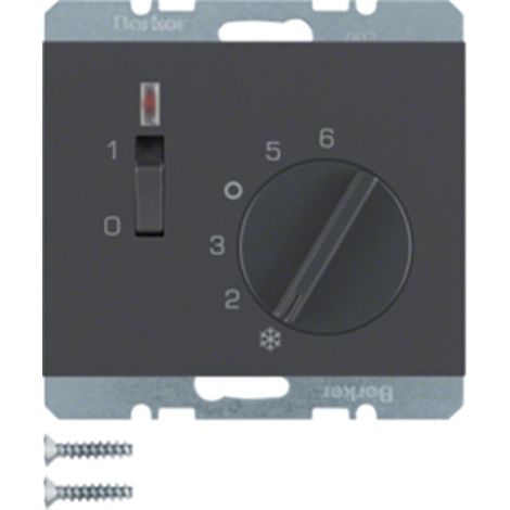 Termostato berker k.1 interruptor basculante LED 250V