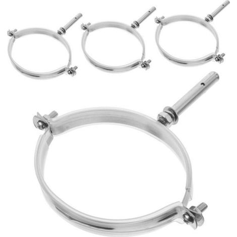 Support Murale Pour Tube De Cheminée - Acier Inoxydable - Diamètre 16 mm - Pour Poêle À Bois Ou Granulés - Lot De 4 (1/4)