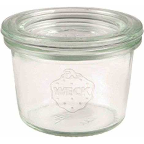 Miniaturgläser Weck transparent 35 ml Edelstahldeckel
