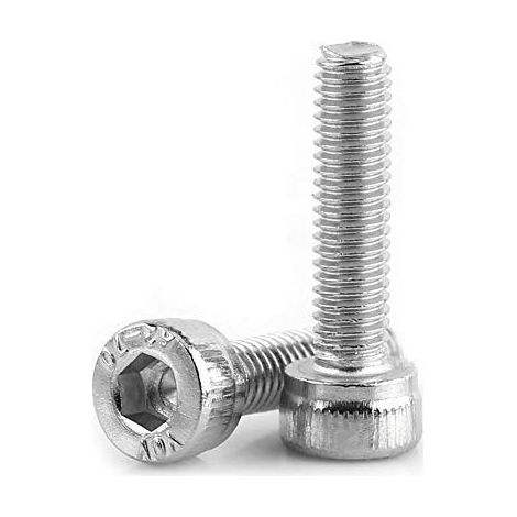 100pcs Vis Boulon Hexagonale à Tête Cylindrique en Acier inoxydable 304, M3 x 6/8/10/12/14/16/18/20/22/25 / 30mm(M38). (1/3)