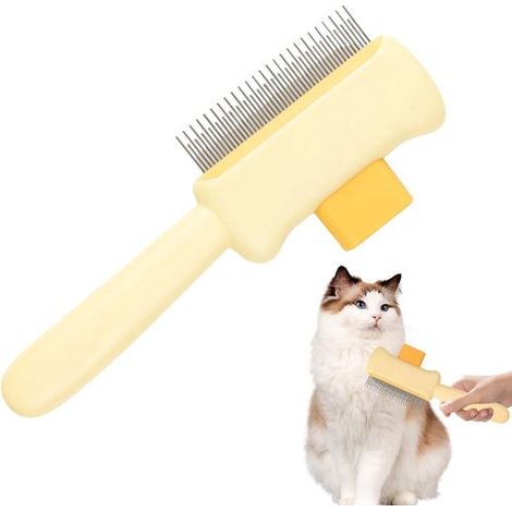 Cepillo para eliminar mascotas, cepillo de masaje para cachorros, accesorios para mascotas, cepillos de eliminación (1/4)