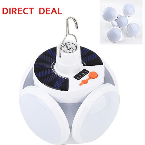 [JAMAIS UTILISÉ]Ampoule LED Portable pliable à énergie solaire, éclairage d'extérieur étanche et d'urgence, avec chargeur USB, idéal (1/5)