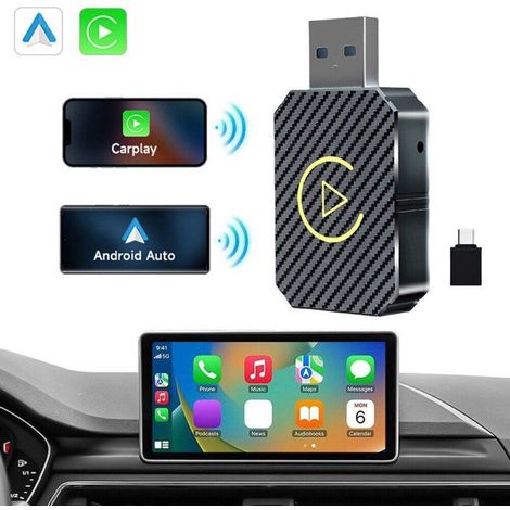 Adaptateur CarPlay sans fil pour iPhone. Clé USB CarPlay sans fil Apple. Installation Plug & Play, aucune latence lors de la (1/5)