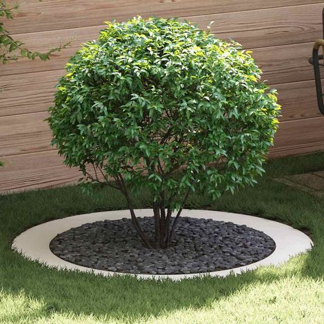 geeignet für flachen Baumring Weiß Ø90 / 120 cm Stahl