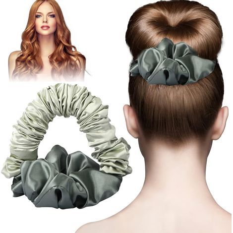 New Heatless Hair Curlers, Bigoudi Boucle Cheveux de Sommeil Doux, Heatless Curling Ribbon Pour Cheveux Longs et Moyens, La Plupart des Types de Coiffures. (vert)