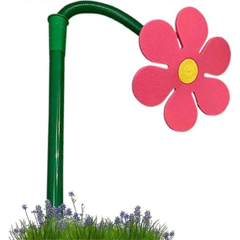 Arroseur de jardin, arroseur à fleurs folles, arroseur de jardin à fleurs dansantes pour arroser le jardin, jeu pour enfants, rouge. DXET (FMY)-AquaForge (1/4)