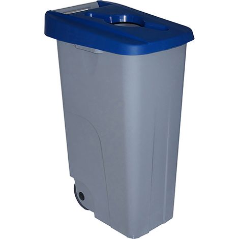 Cubo reciclaje Denox - 85 l - Azul