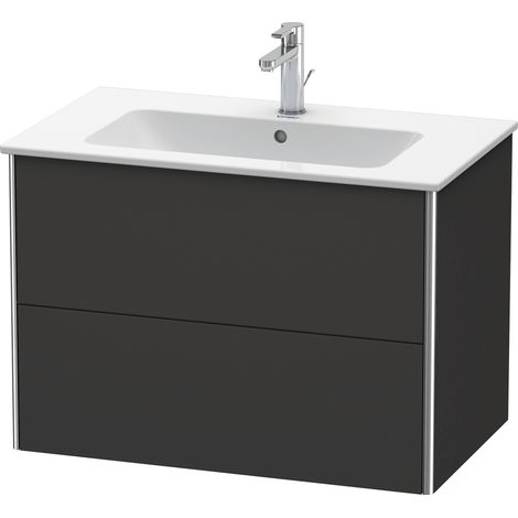 Duravit XSquare Meuble sous-lavabo suspendu, 2 tiroirs,