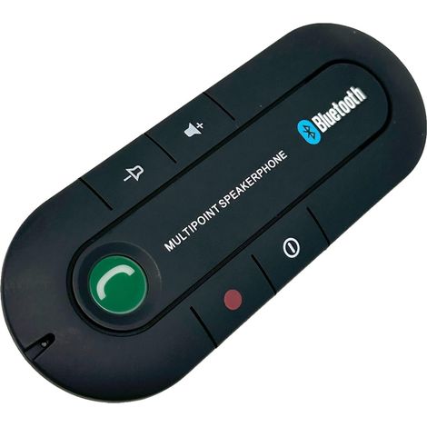 Kit mains libres Bluetooth 5.3 pour voiture – 20h d'appels – 1000h en veille – Haut-parleurs 2W – Compatible Siri et Google Assistant (1/5)