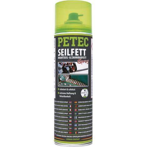 Petec Seilfett 500 ml Spray für Drathseile und Zahnräder