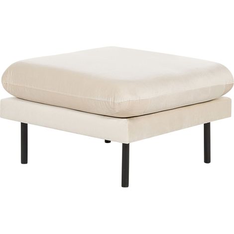 Ottoman VINTERBRO Velvet Light Beige