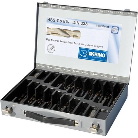 PUNTE PER METALLO HSS AL COBALTO 8% cf. 116 pz