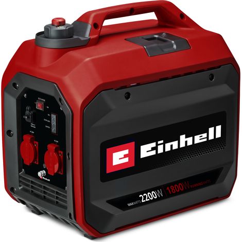 Einhell Stromerzeuger (Benzin) TC-IG 2200 (2200 W Maximalleistung, 1900 W max. Dauerleistung, 4 L Tank, Inverter, 4-Takt-Motor, 2x 230 V, 2x USB, Ölmangelsicherung) (1/5)