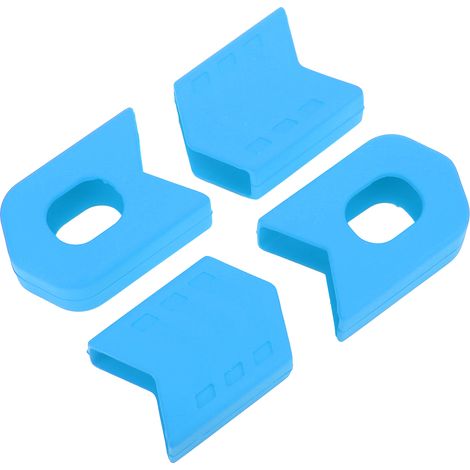 4 pièces Cache-pédalier Vélo Route et VTT, Manchons de Protection en Silicone, Housses Bleues pour Pédalier (1/5)