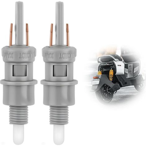 2 pcs Contacteurs de Feu Stop M6 Gauche ou Droite, Interrupteur de Feu Stop Assemblage, pour Scooter 50cc et (1/5)