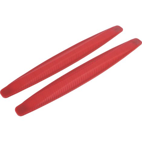 Protection de pare-chocs universelle pour voiture, protection de coin et de bord, anti-rayures et anti-choc, rouge (1/5)
