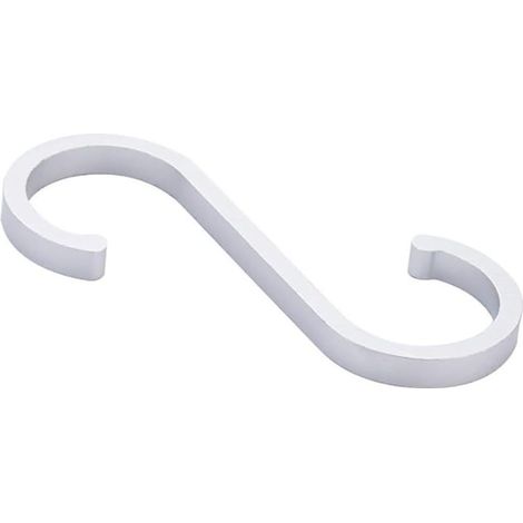 Filiyano-Lot de 10 crochets en S en alliage de zinc pour ustensiles de cuisine et rangement de salle de bain, blanc, 8,5 x 3,5 cm (1/5)