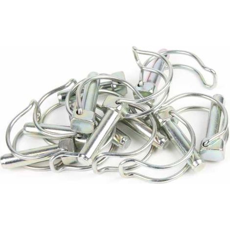 Goupille clips type fraise Ø 10 mm x 40 mm par 10 (1/4)