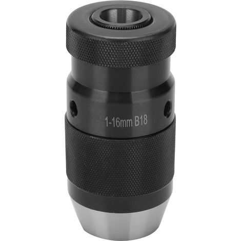 Mandrin de perçage à serrage automatique, outil de tournage sans clé, acier rapide 1–16 mm B18 (1/5)